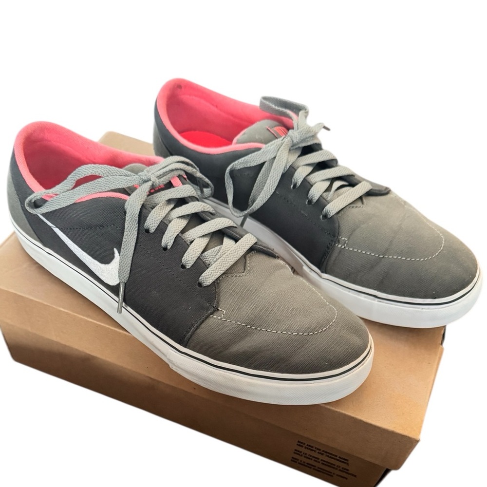 Nike Grey Satire Canvas Men's Performance Sneakers Size 9.5